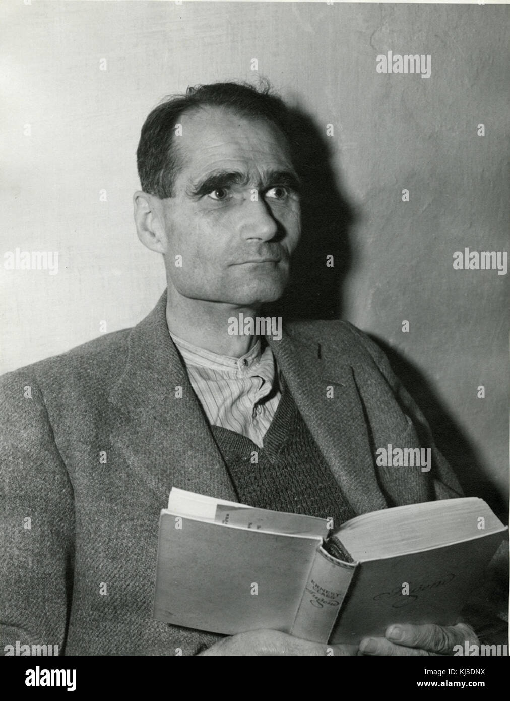 Rudolf Hess à la prison de Nuremberg Banque D'Images