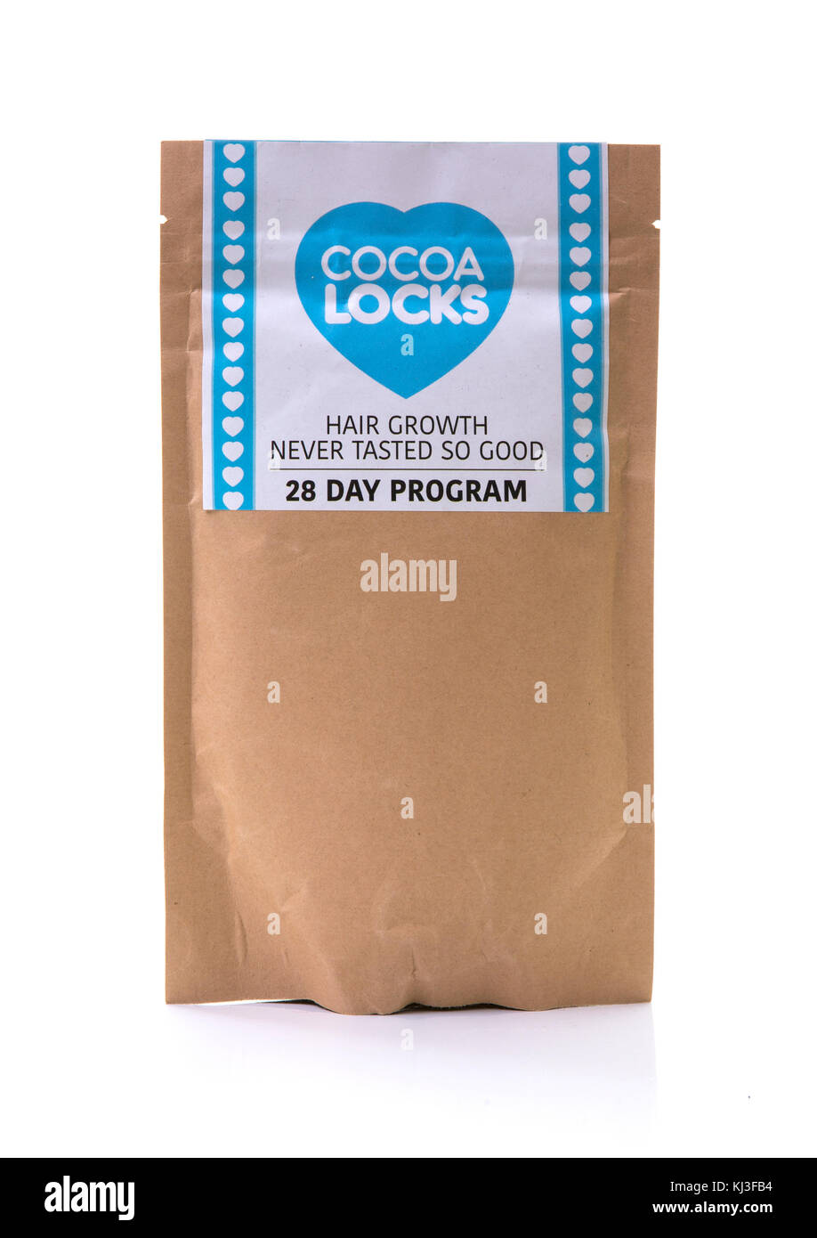 SWINDON, Royaume-Uni - 19 NOVEMBRE 2017 : Serrures de cacao, la croissance des cheveux n'a jamais été aussi bon, 28 jours sur un fond blanc Banque D'Images