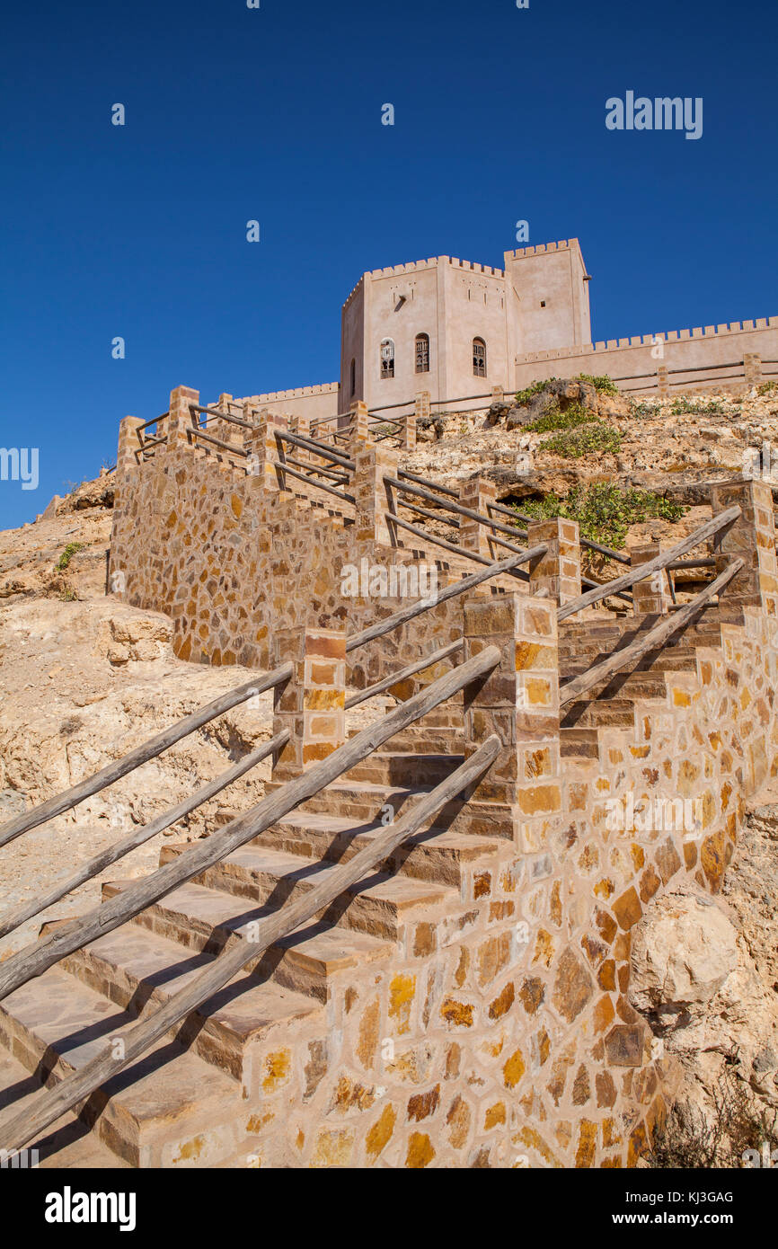 Vieux château à taqah, Oman Banque D'Images