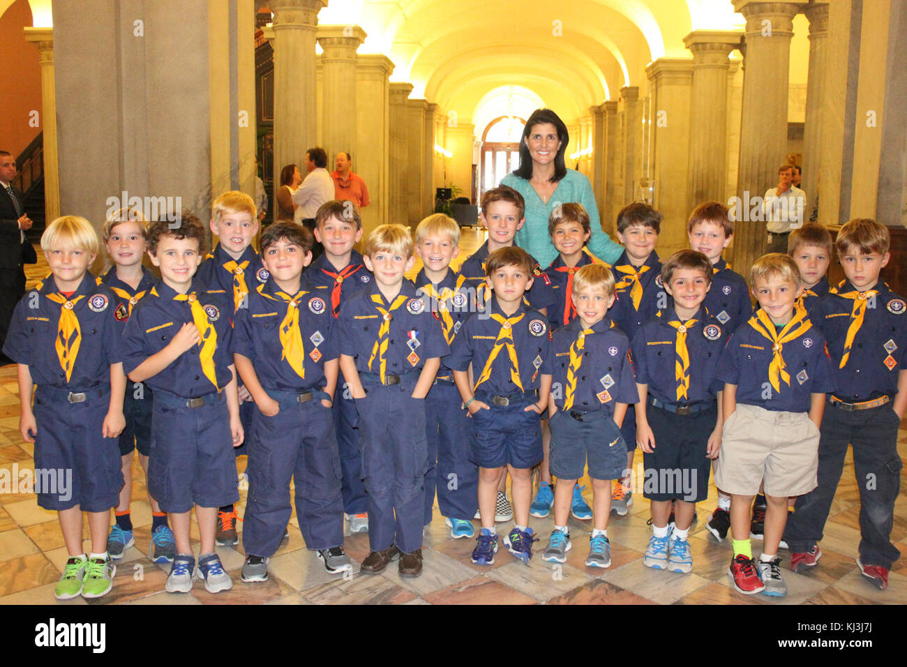 Nikki Haley Louveteaux- Den 1, Pack de 10. (29820609756) Banque D'Images