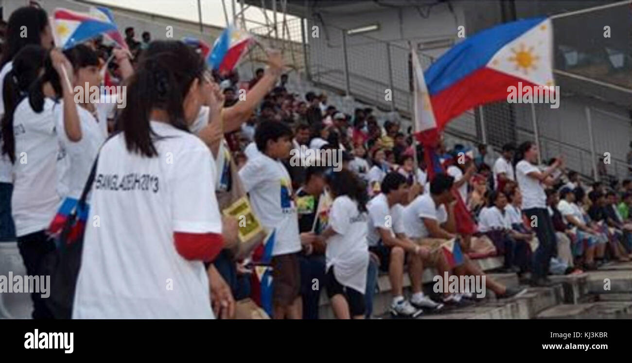 Le Bangladesh Malditas fans match 1 Banque D'Images