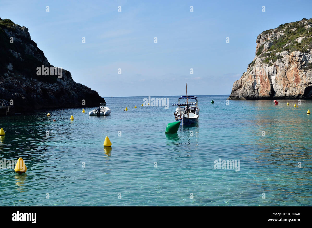 Les photographies prises sur l'île de Menora Banque D'Images