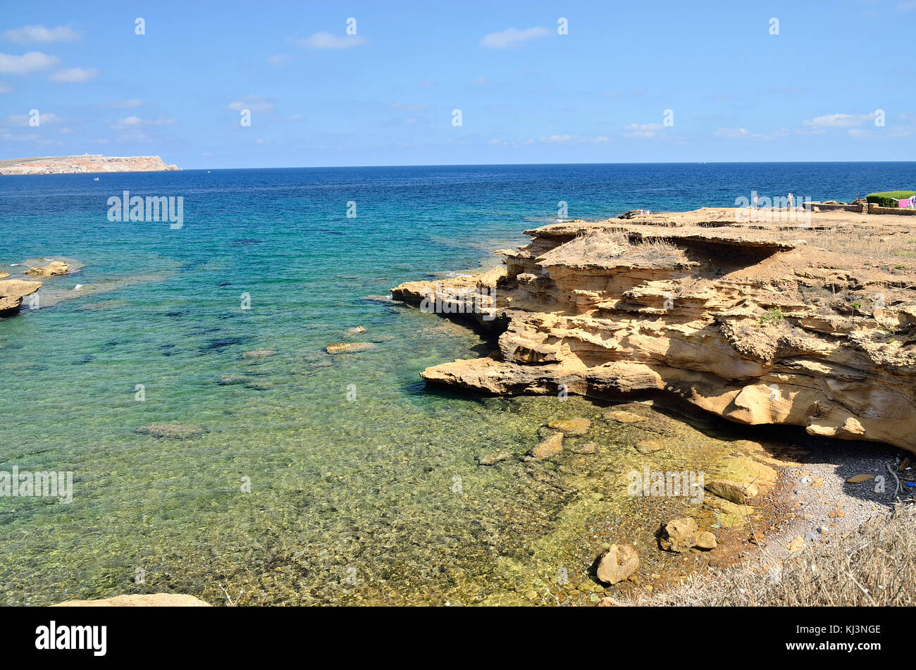 Les photographies prises sur l'île de Menora Banque D'Images