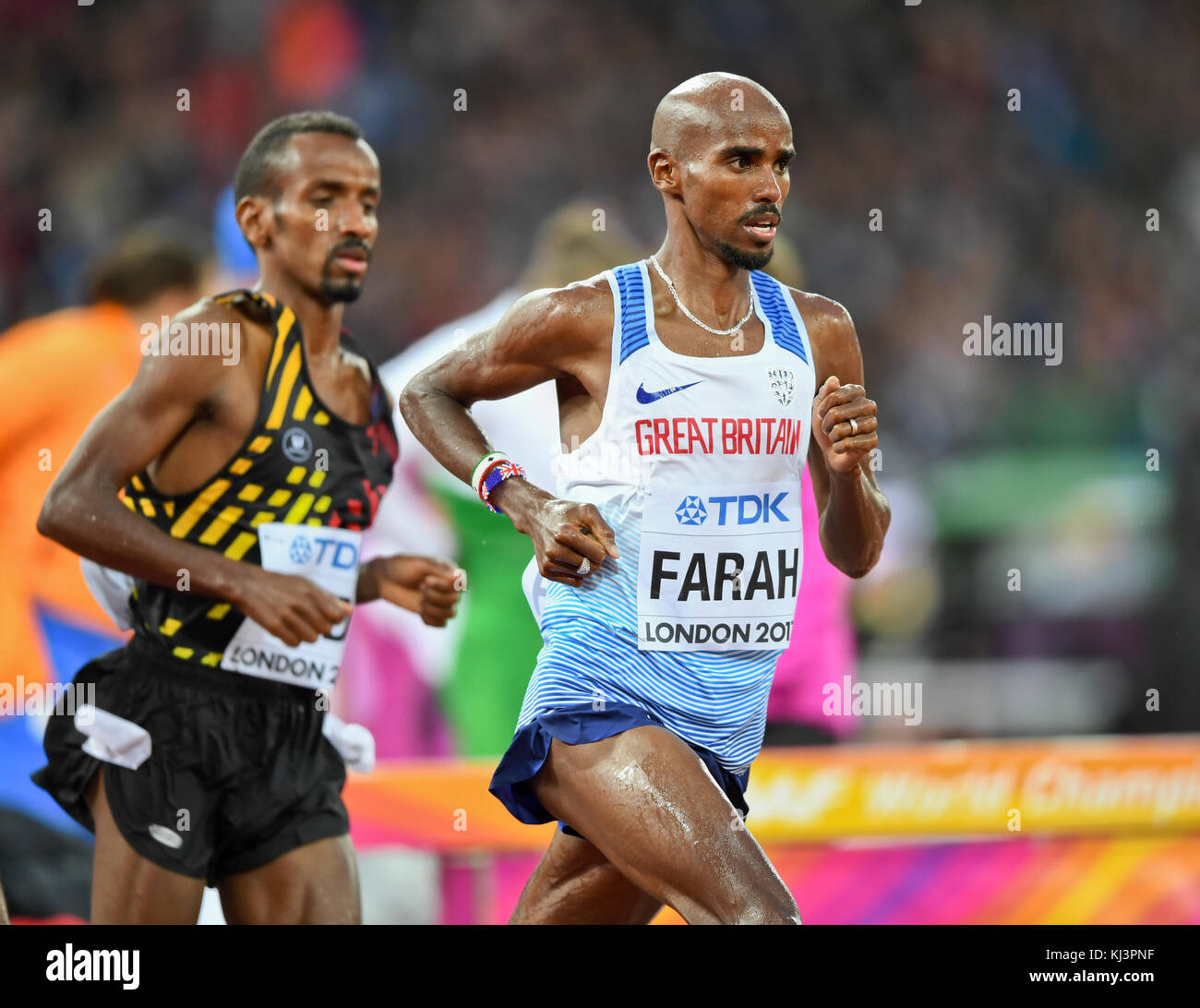 Mo Farah (Grande-Bretagne) es Championnats du Monde, Londres 2017 Banque D'Images