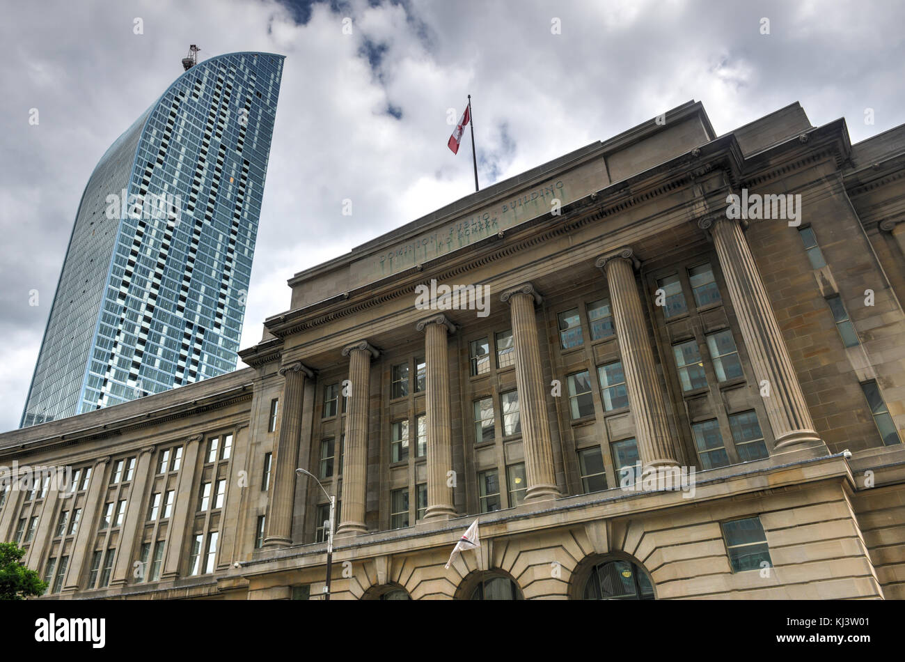 L'édifice public Dominion à Toronto. L'édifice public Dominion de 5 étages a été construit entre 1926 à 1935 pour le gouvernement du Canada. Banque D'Images