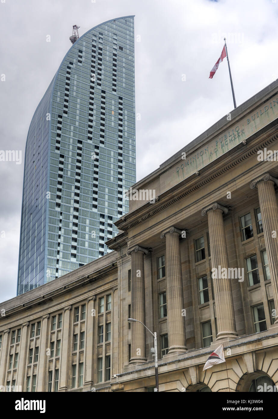 L'édifice public Dominion à Toronto. L'édifice public Dominion de 5 étages a été construit entre 1926 à 1935 pour le gouvernement du Canada. Banque D'Images