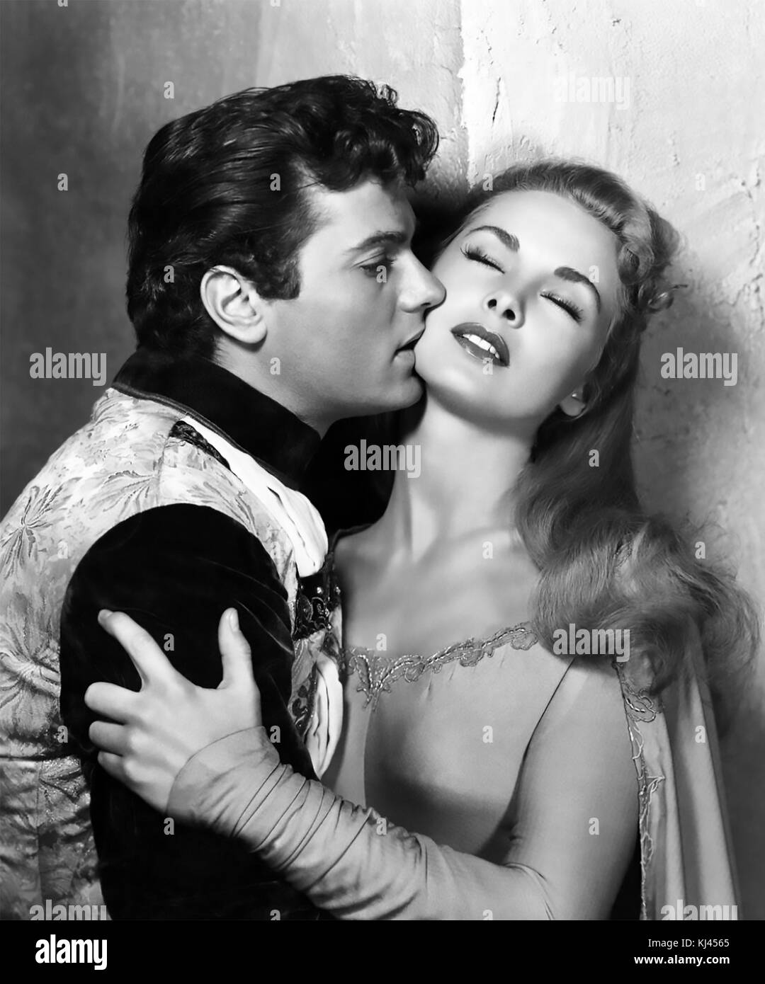 LE BOUCLIER NOIR DU film international universel FALWORTH 1954 avec Janet Leigh et Tony Curtis Banque D'Images