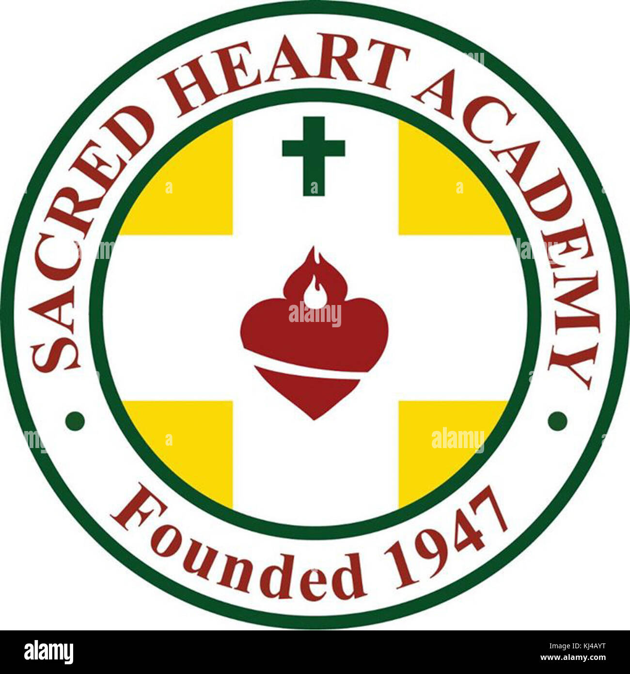 Logo officiel de l'école Sacred Heart Academy Photo Stock Alamy