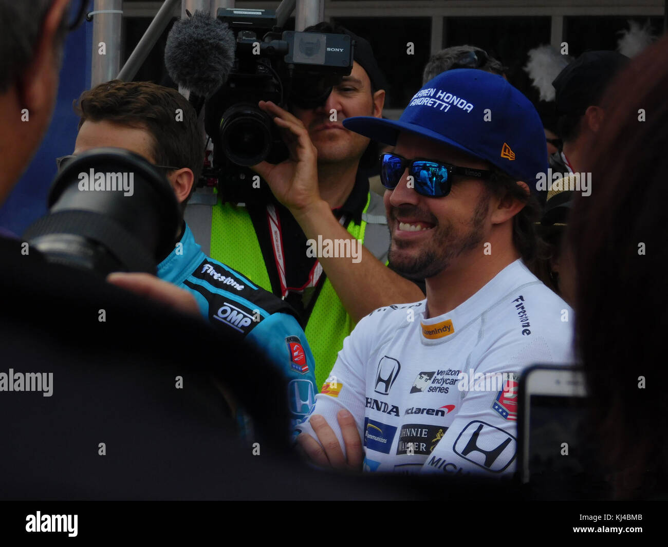 Fernando Alonso 2017 Indianapolis 500 4 Banque D'Images