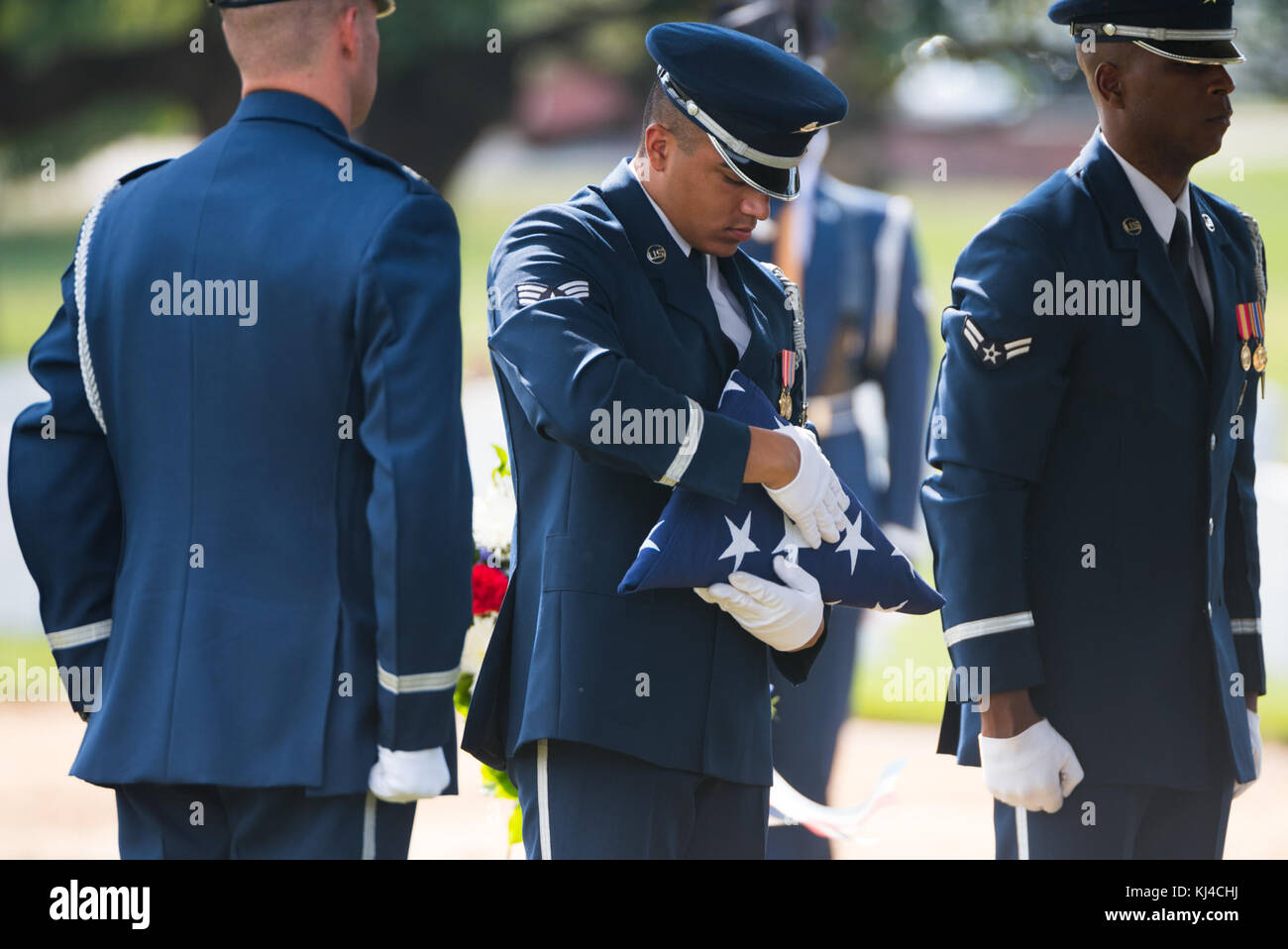 Tous les honneurs Funérailles du U.S. Air Force Le Colonel Robert Anderson au cimetière national d'Arlington (37491072246) Banque D'Images