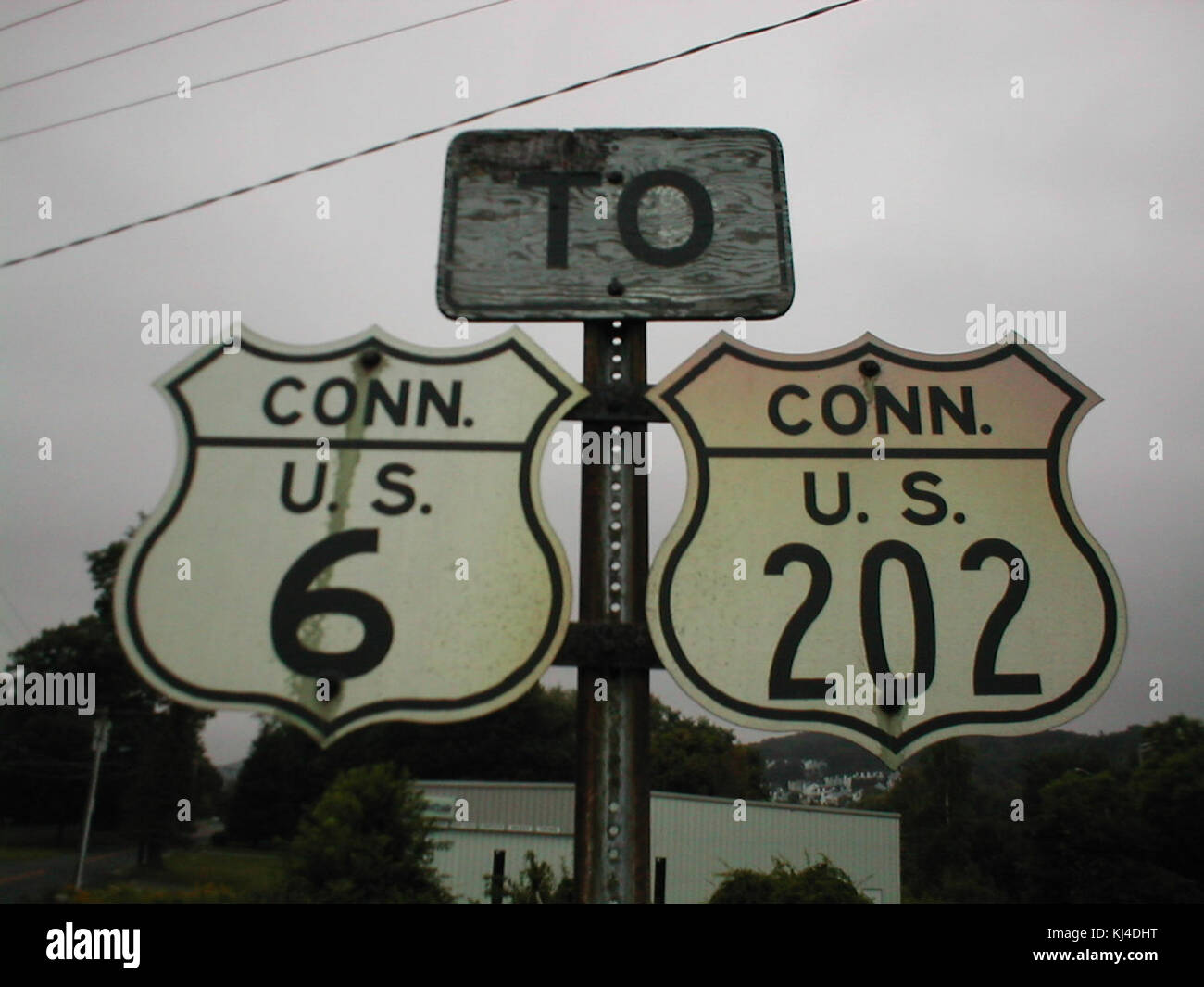 Old US 6 US 202 Shields Banque D'Images