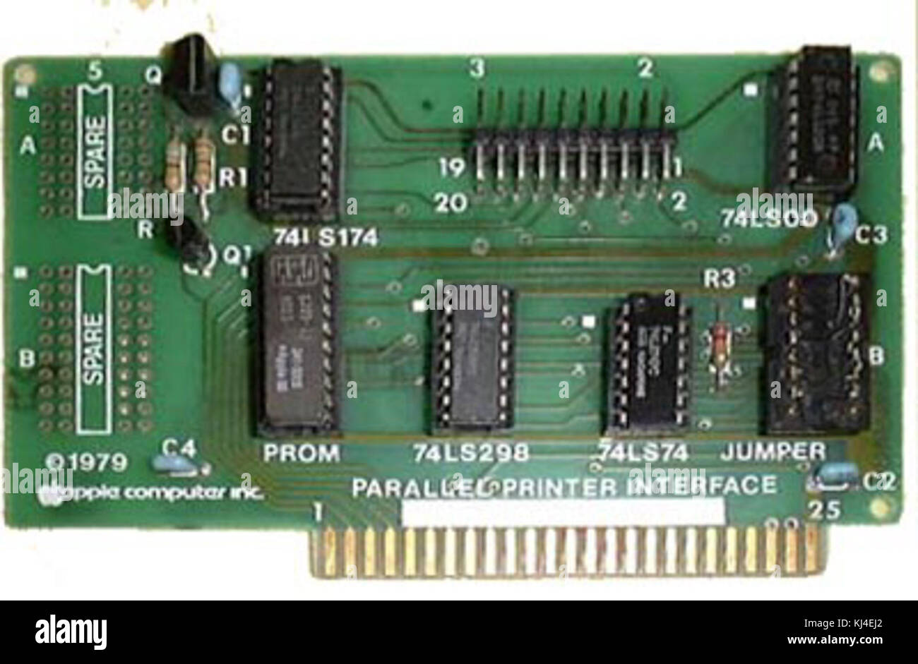 L'Apple II Carte d'imprimante parallèle Banque D'Images