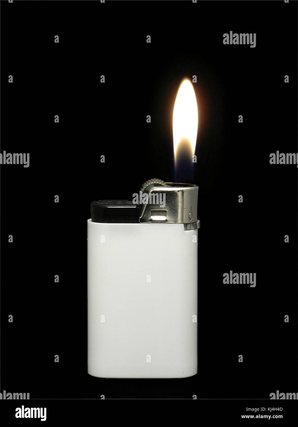 Plus léger avec flamme blanche Banque D'Images