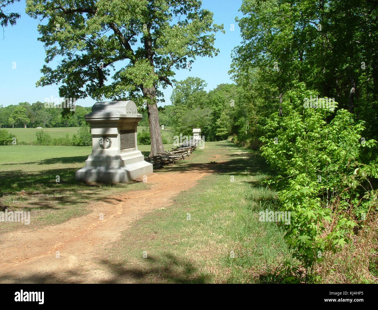 Chemin creux, Shiloh National Military Park Banque D'Images