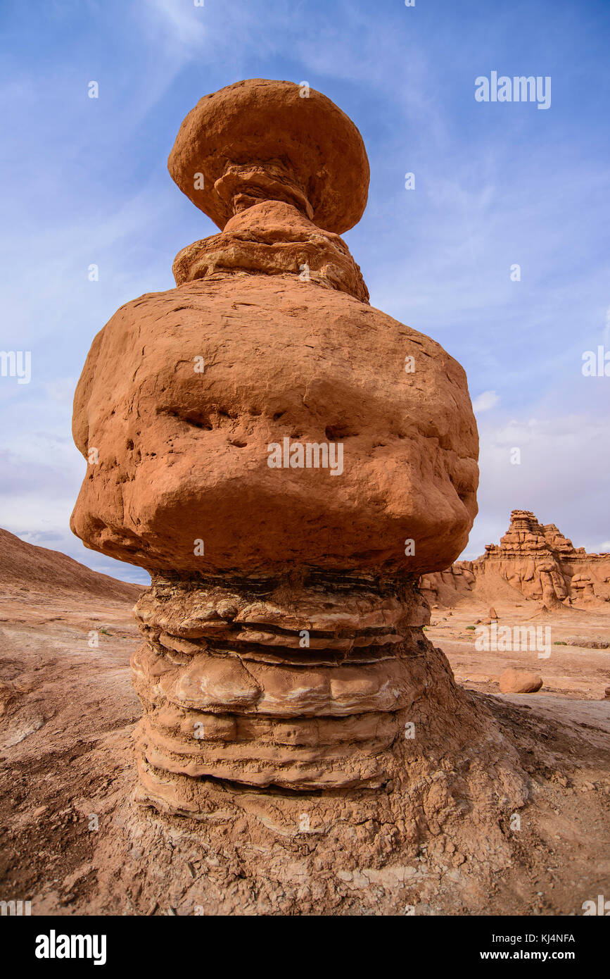 Hoodoo rock formations, Rock Pinacles, Goblin Valley State Park, Utah, USA par Bruce Montagne/Dembinsky Assoc Photo Banque D'Images