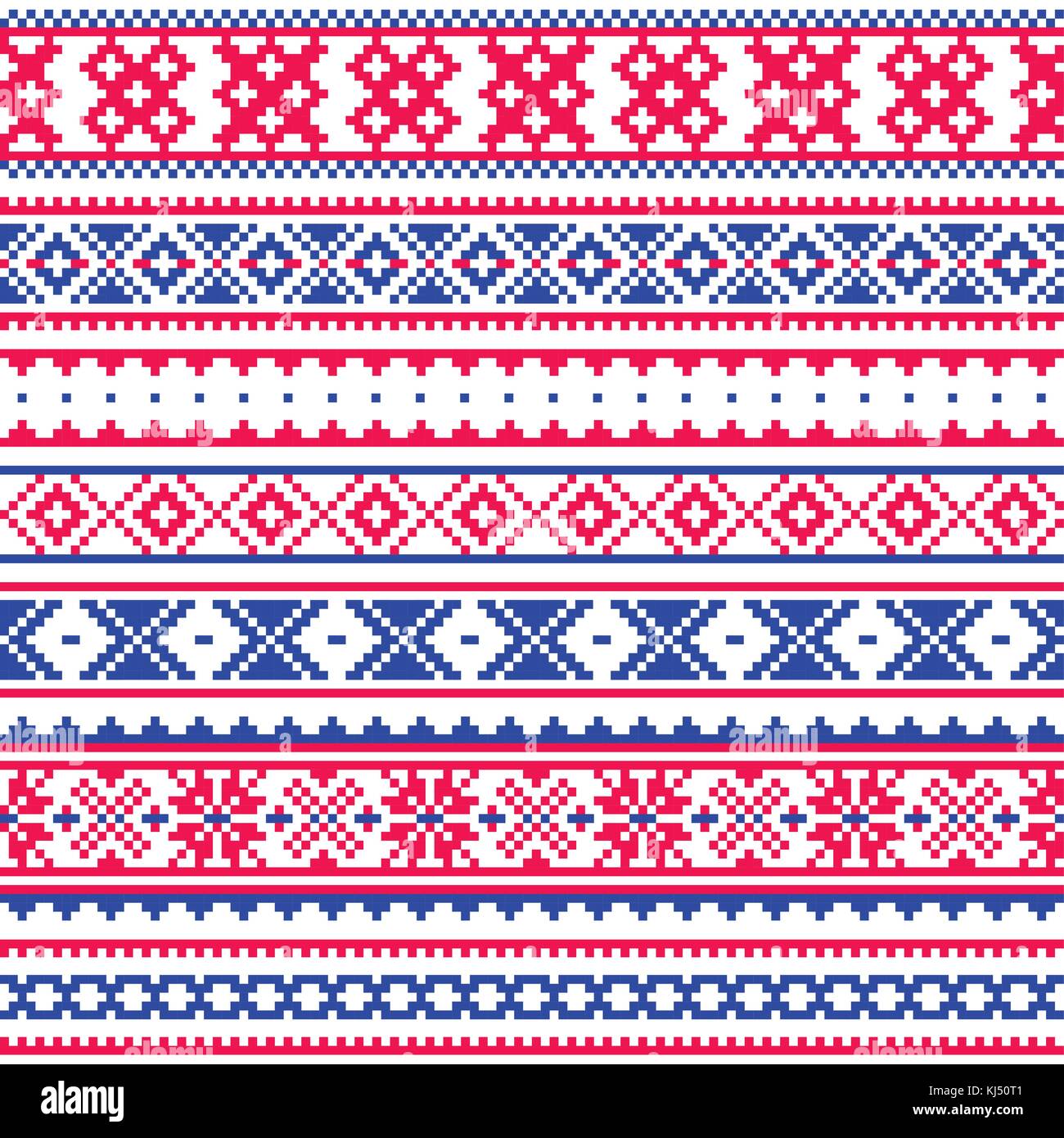 L'art populaire traditionnel lapland design, vecteur de sami, scandinave, modèle sans couture fond nordique Illustration de Vecteur