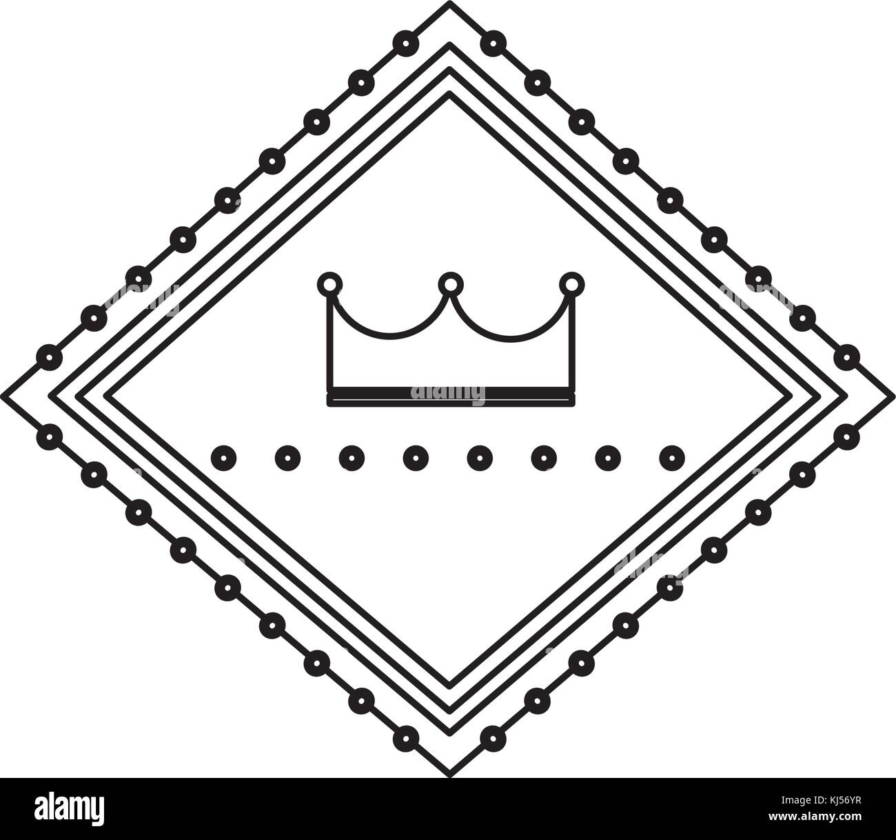 Panneau d'affichage retro casino conception de la couronne Illustration de Vecteur