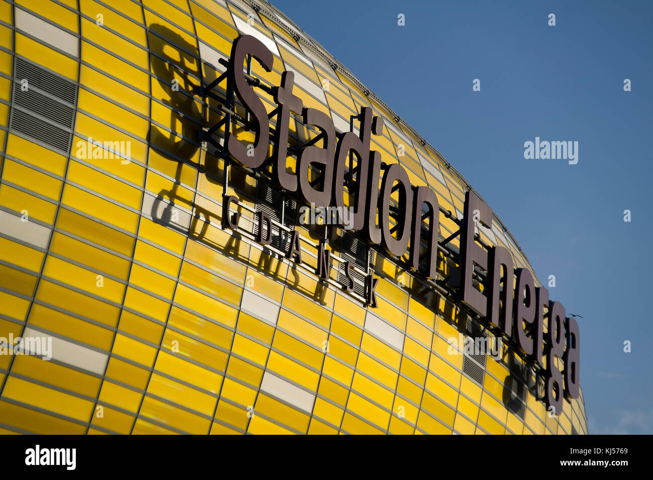 Stadion Energa Gdansk à Gdansk, Pologne. 17 novembre 2017. Accueil de l'équipe de football de Pagan Gdansk. Capacité avec 41 620 spectateurs est le plus grand arena je Banque D'Images