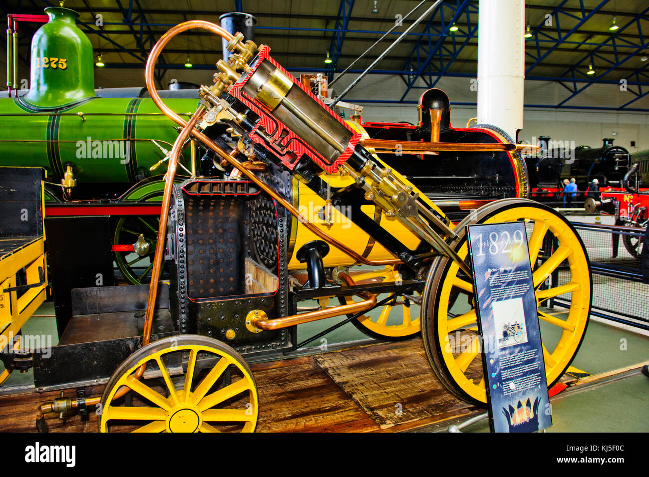 Le National Railway Museum, York, Yorkshire,divers,chambre des locomotives à vapeur,top site dans york,doit faire, Banque D'Images