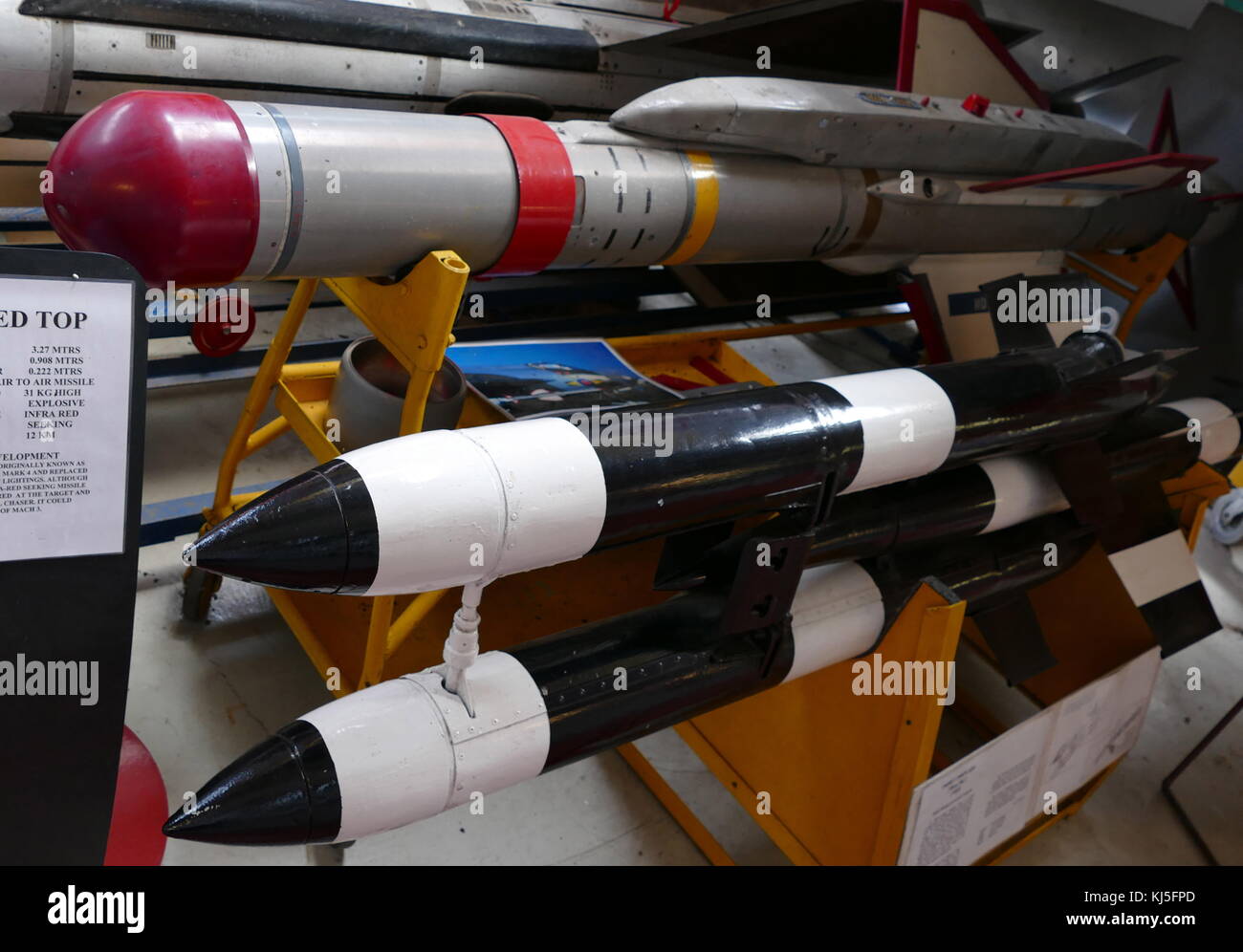 Début British air-to-air missile utilisé par Supermarine Swift F MK 7. En date du 20e siècle Banque D'Images