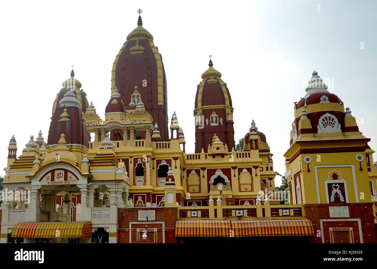 Un Temple Hindou de Delhi, Inde Banque D'Images