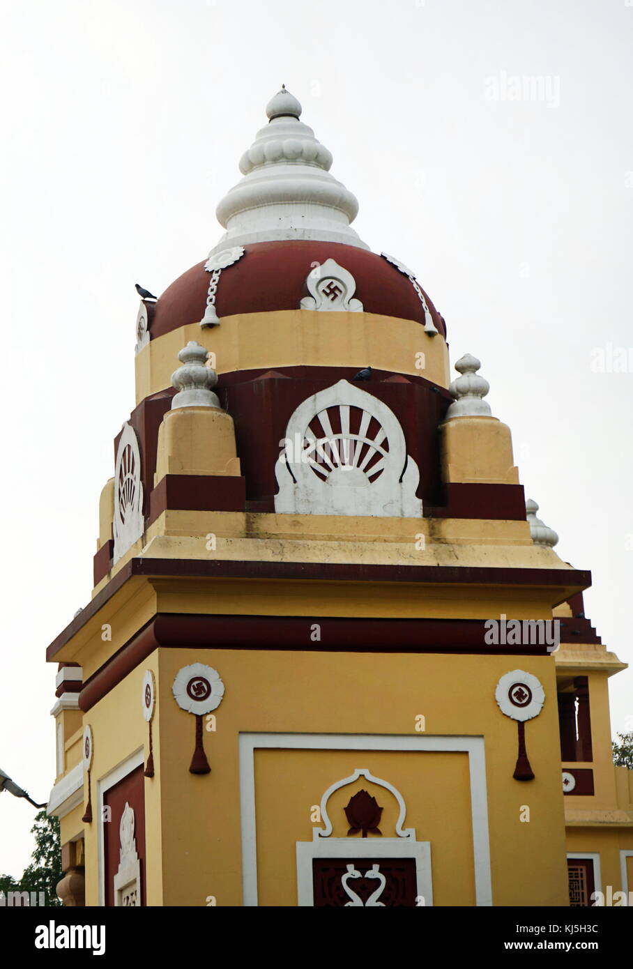 Un Temple Hindou de Delhi, Inde Banque D'Images