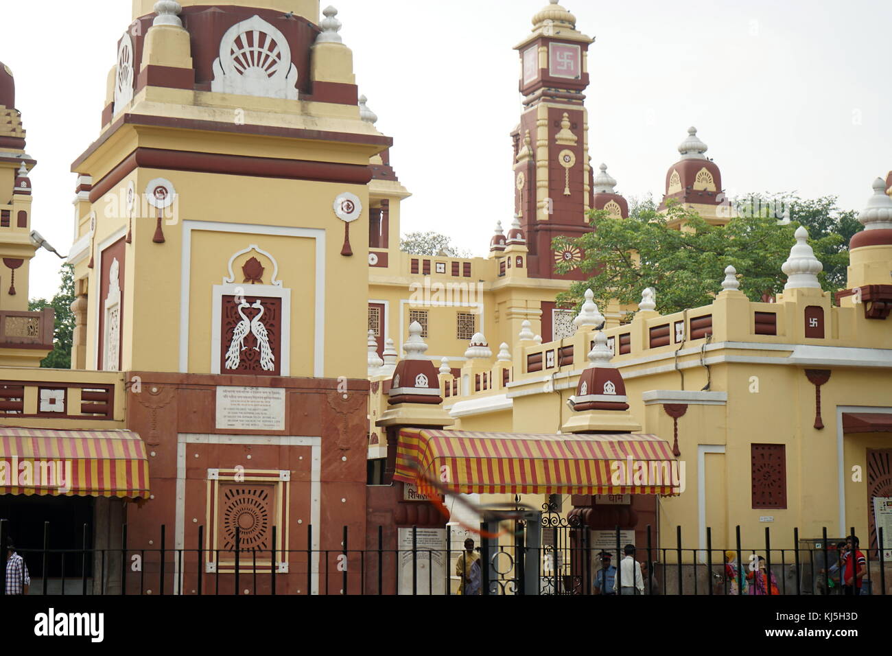 Un Temple Hindou de Delhi, Inde Banque D'Images