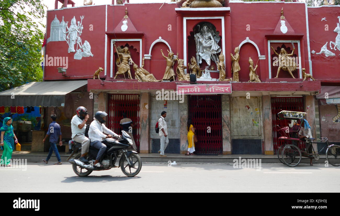 Un Temple Hindou de Delhi, Inde Banque D'Images