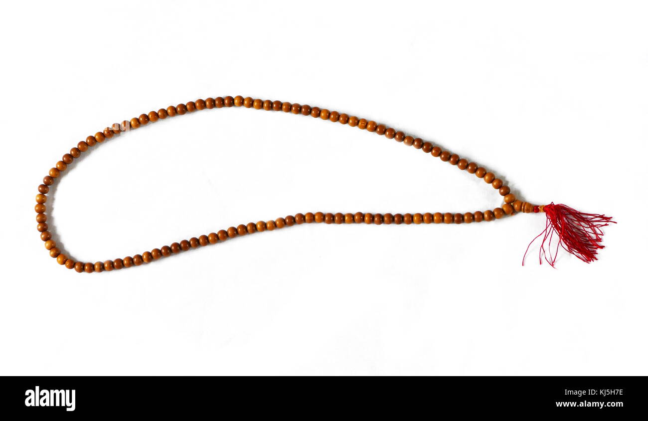 Perles hindoue traditionnelle de la prière et de l'utilisation de dévotion Banque D'Images
