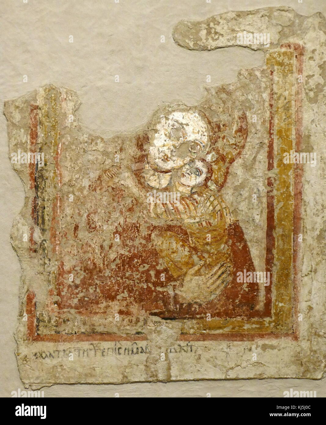 Ange avec une épée (l'archange Gabriel), Soudan, Cathédrale Faire xie siècle Banque D'Images