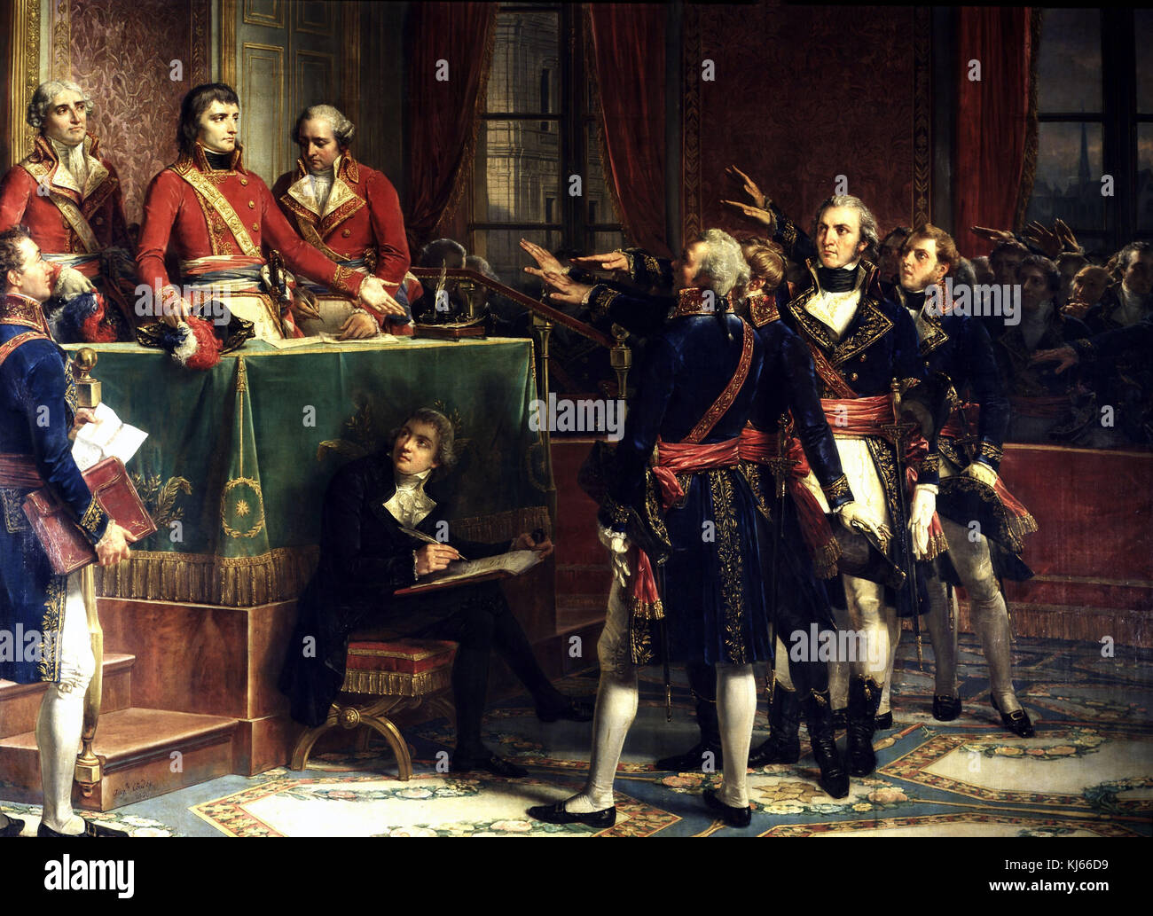 Auguste Couder Installation Du Conseil D Etat Au Palais Du Petit Luxembourg 25 Decembre 1799 Photo Stock Alamy