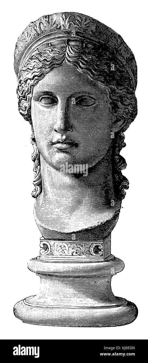 Junon ludovisi. villa Ludovisi, Rome (villa Ludovisi. juno ludovisi, rom) Banque D'Images