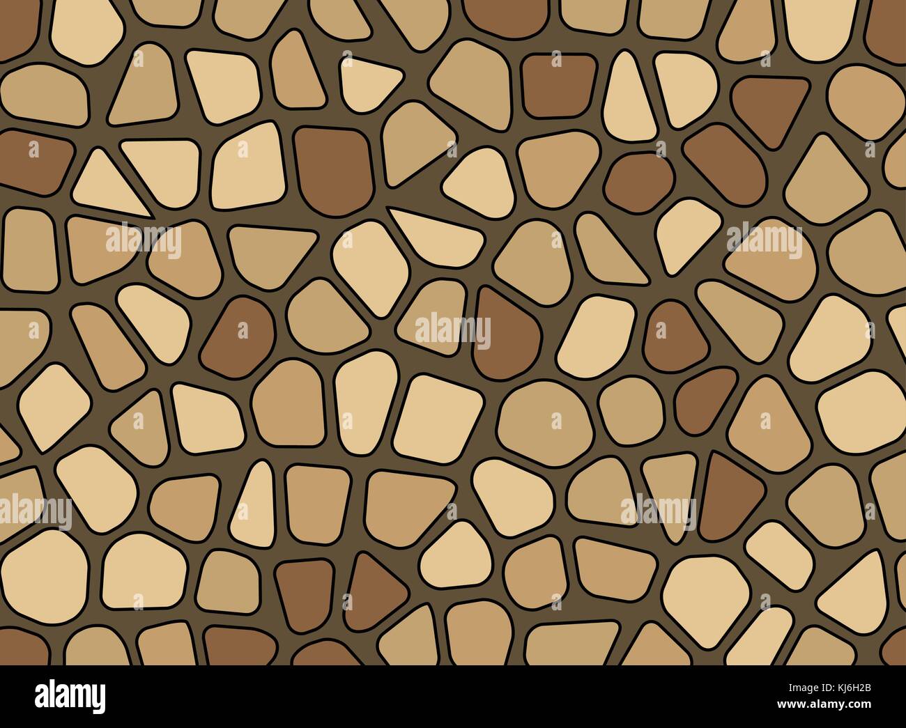 Pebble stone mosaic vector fond papier peint texture Illustration de Vecteur