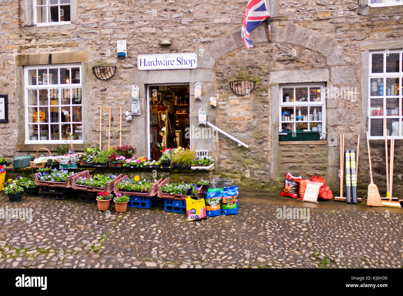 Grassington,centre village,boutiques,auberges,hôtels,b & b's accommodation, pubs, hotels,village tous commerces,North Yorkshire Dales,uk,go Banque D'Images