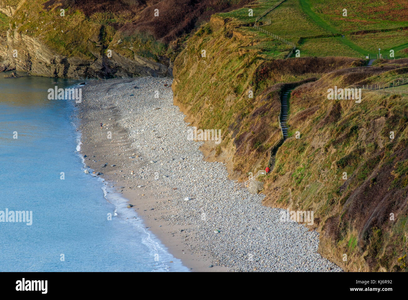 Plage de Porth Ceiriad, près d'Abersoch, Llyn Penninsula, Gwynedd, pays de Galles Banque D'Images