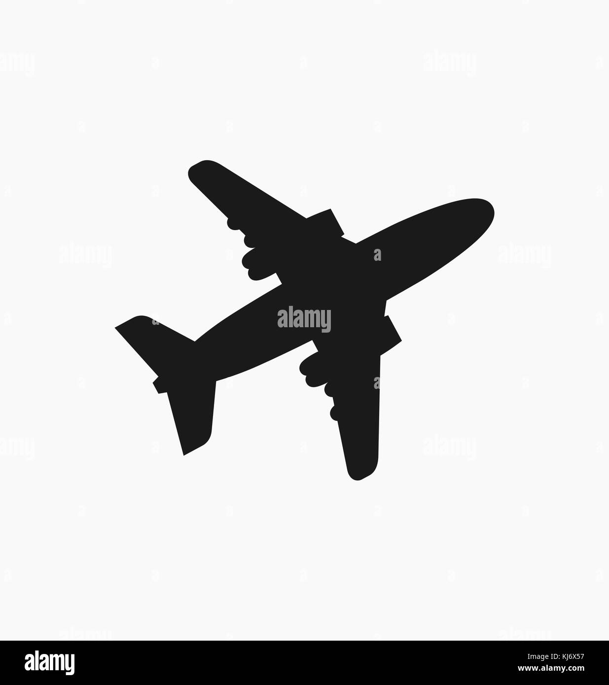 L'icône avion / sign in style plat isolé. voyage en avion symbole pour votre site web, logo, conception d'interface utilisateur, de l'app. vector illustration. Illustration de Vecteur