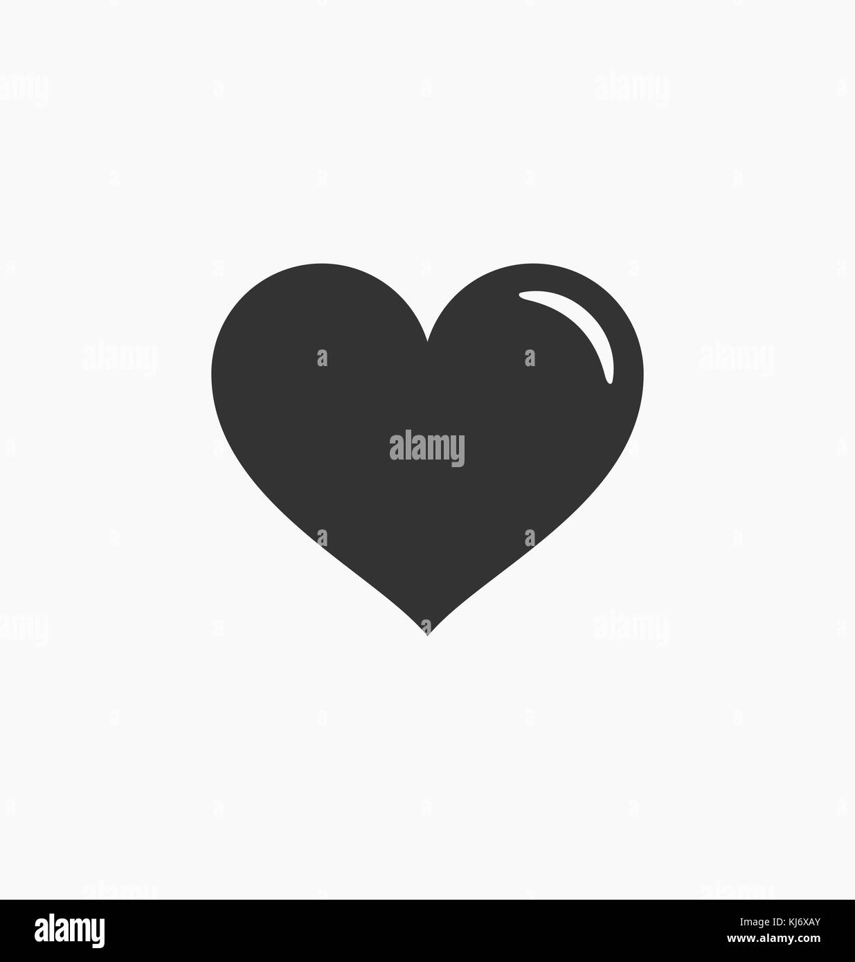 Icône de cœur vector illustration Illustration de Vecteur