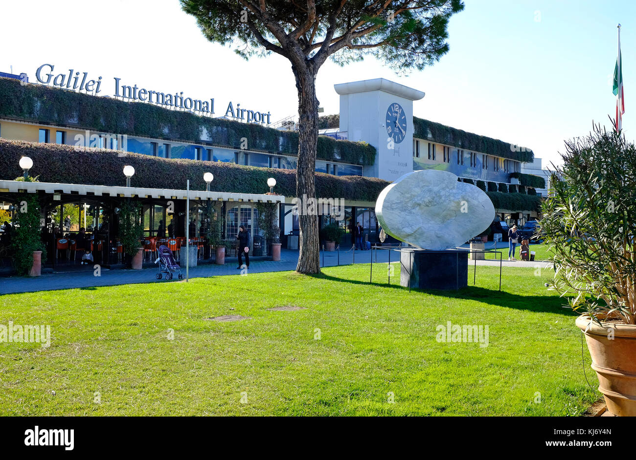 L'aéroport international de Pise Galileo Galilei, toscane, italie Banque D'Images