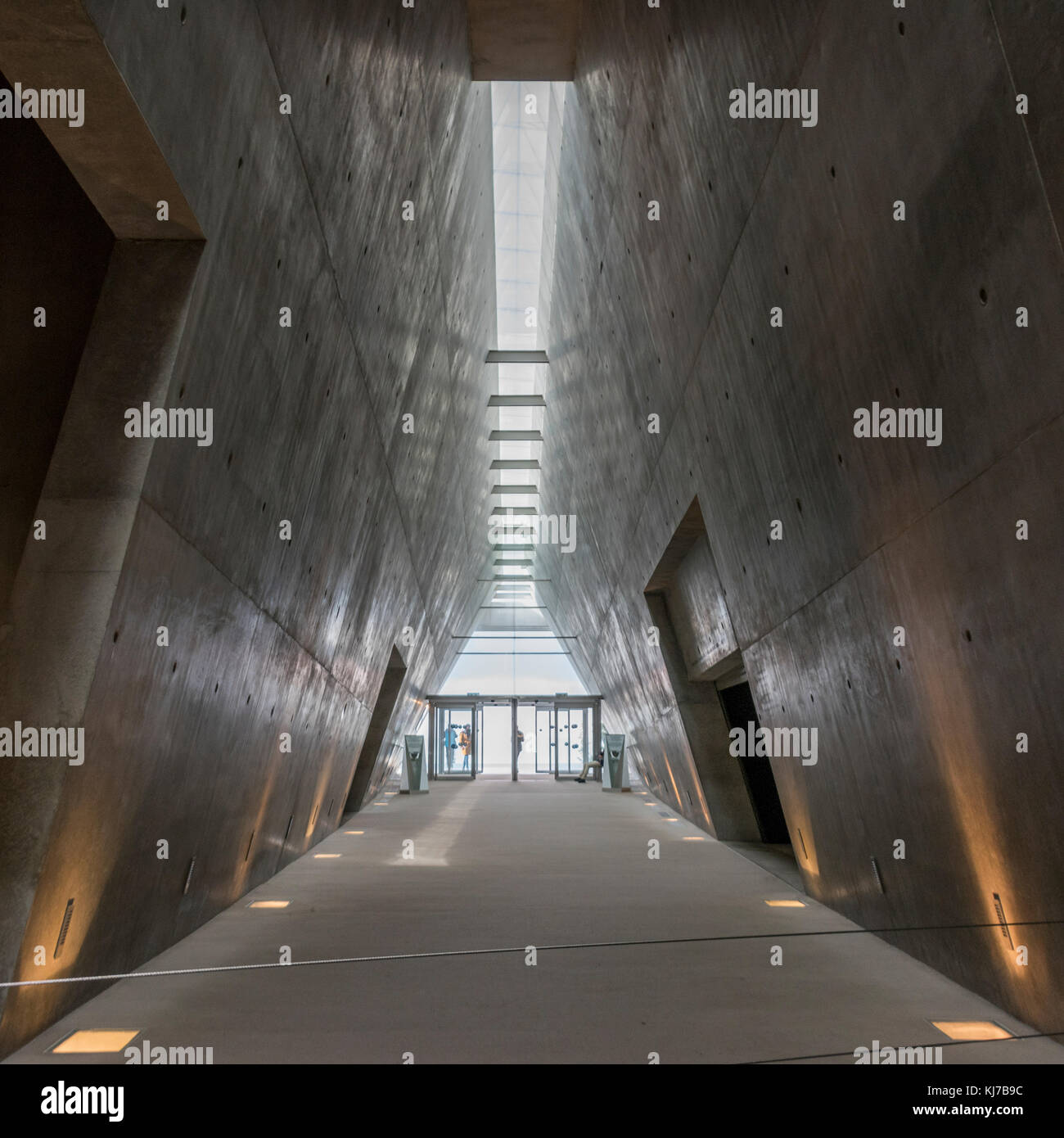 Les intérieurs de l'histoire de l'Holocauste, le Musée de Yad Vashem, Jérusalem, Israël Banque D'Images