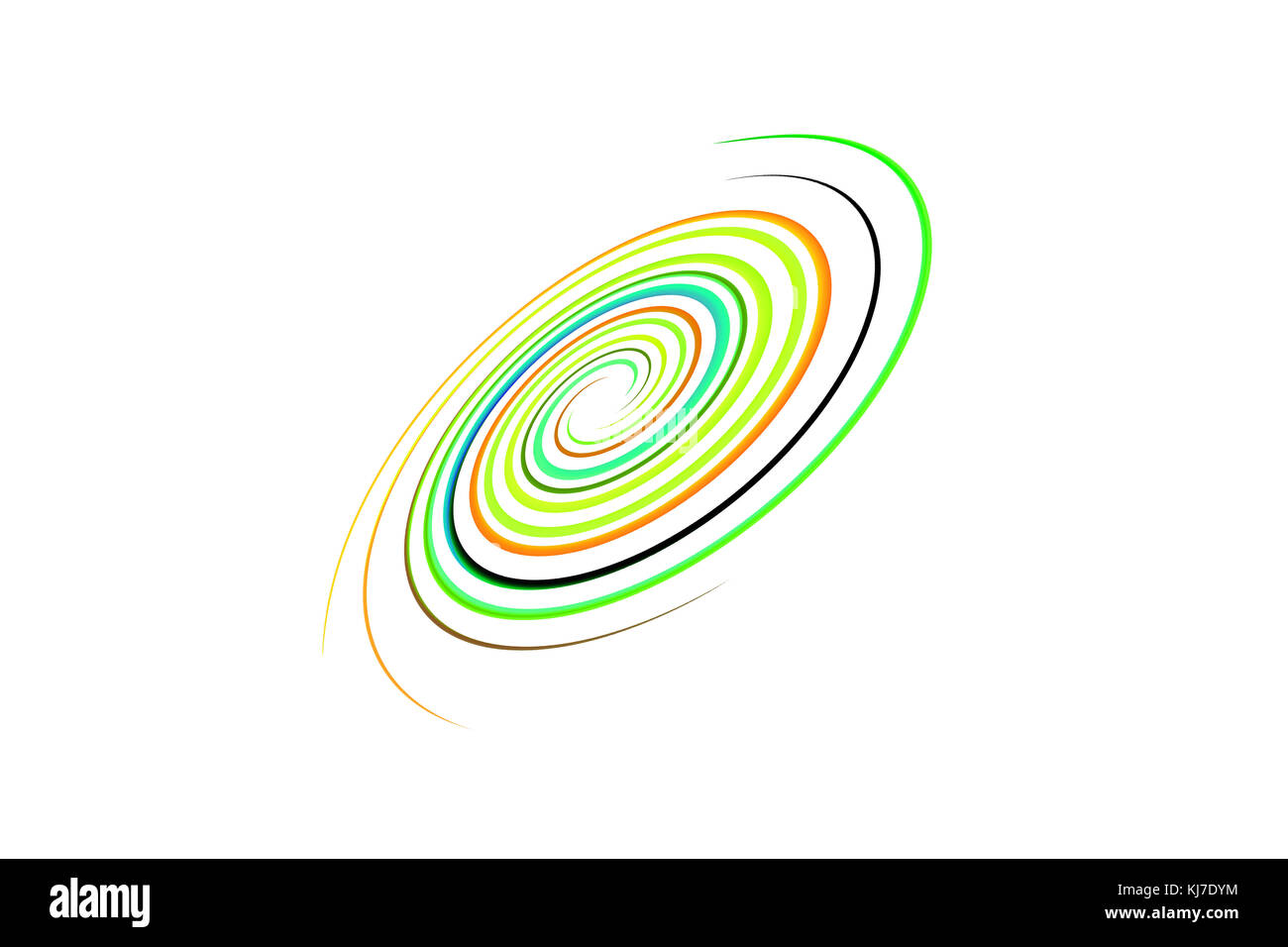 Fond arc-en-ciel en spirale Banque D'Images
