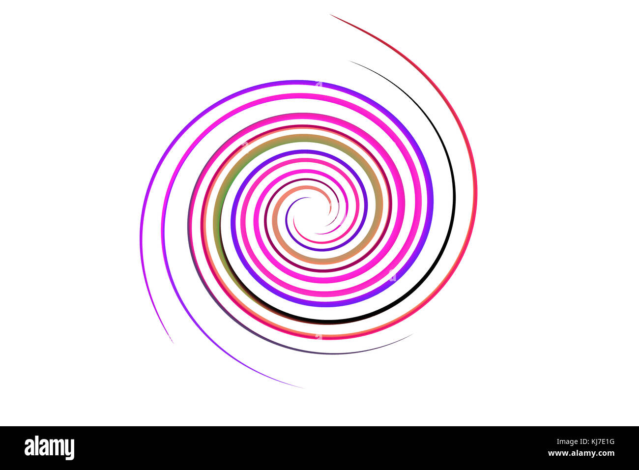 Fond arc-en-ciel en spirale Banque D'Images