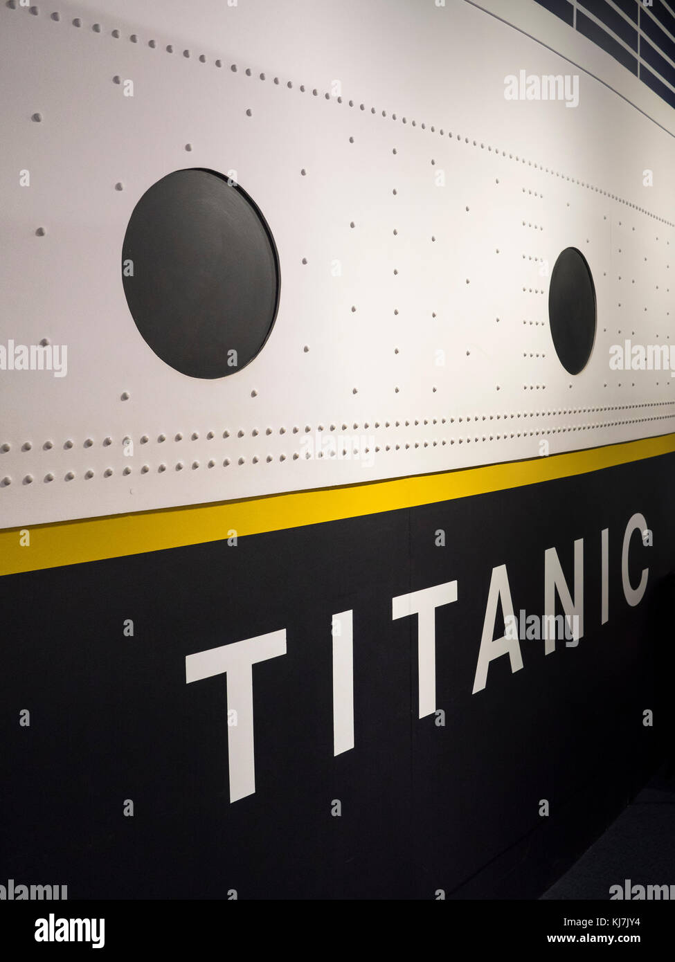 Exposition Titanic, Johnson Geo Centre, St. John's, Terre-Neuve, Canada. Banque D'Images