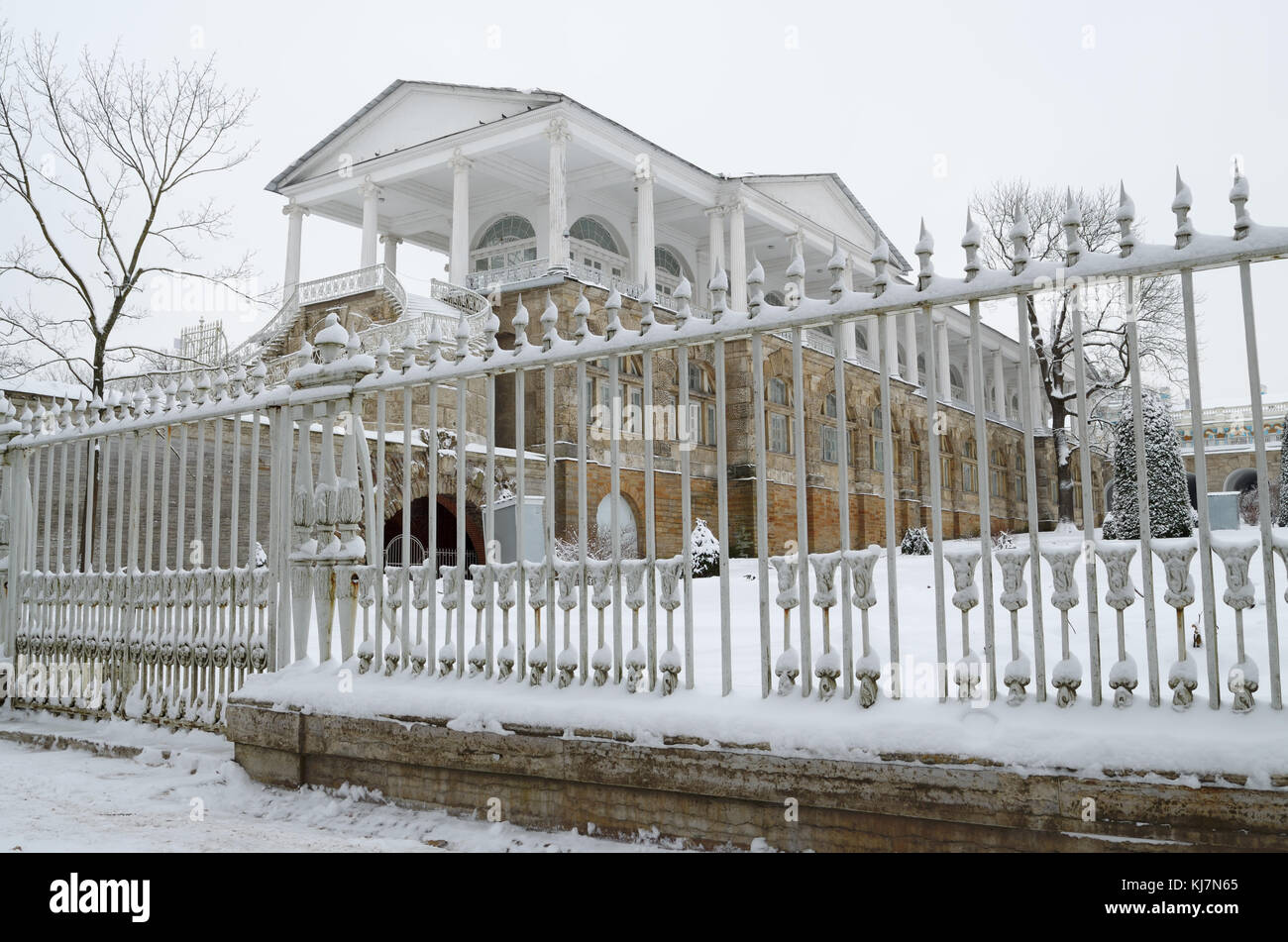 16.01.2017.Russie.Pouchkine.catherine park.La galerie Cameron est l'une des attractions du parc. Banque D'Images