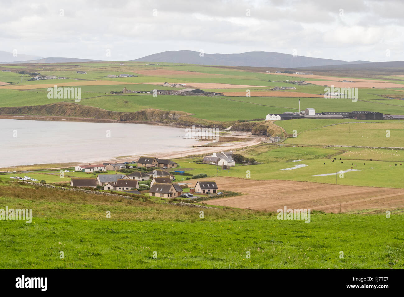 Scapas, Scala Bay et Scala Distillery, Mainland Orkney, Écosse, Royaume-Uni Banque D'Images