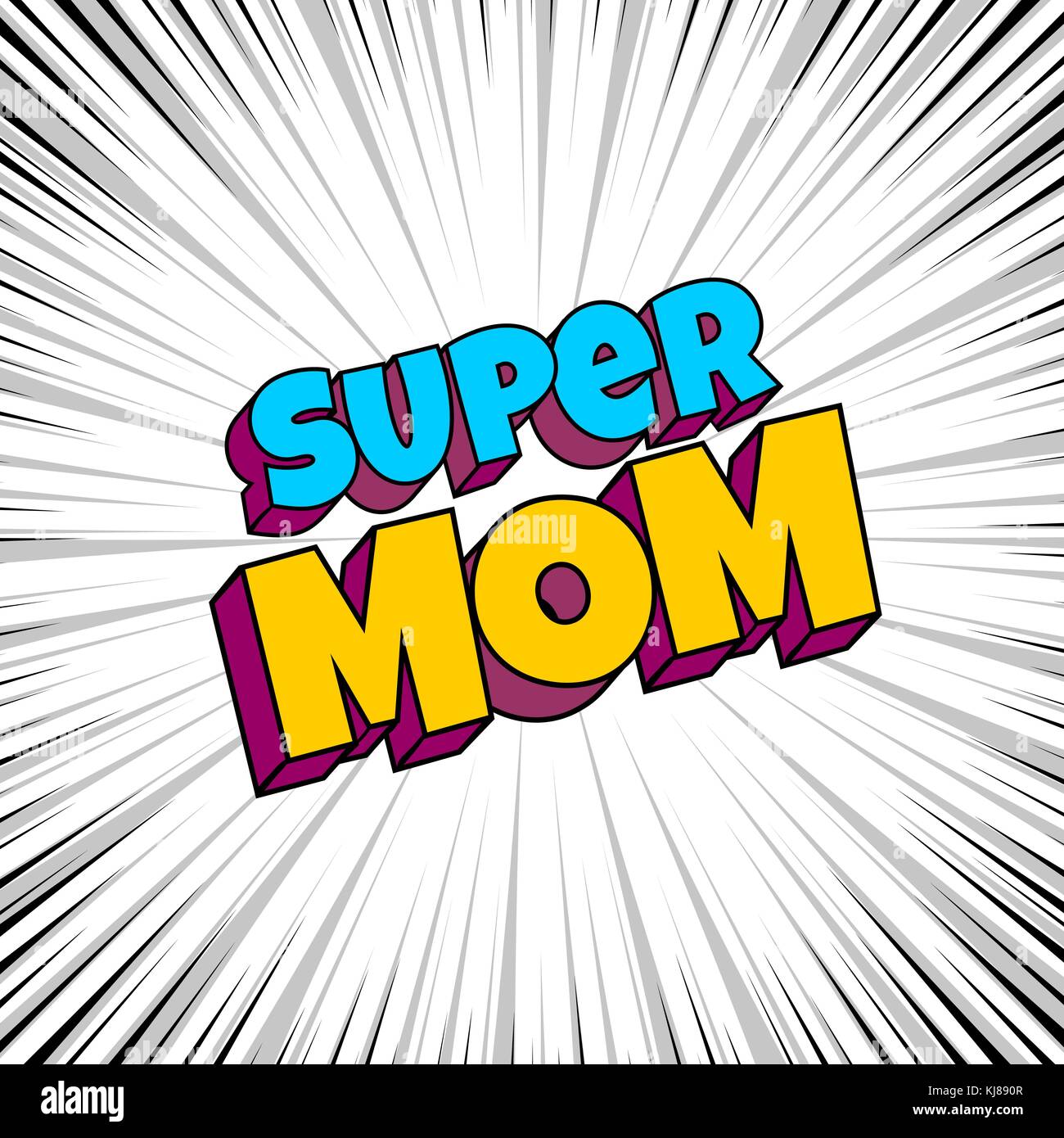 Carte de souhaits pour maman maman mère Illustration de Vecteur