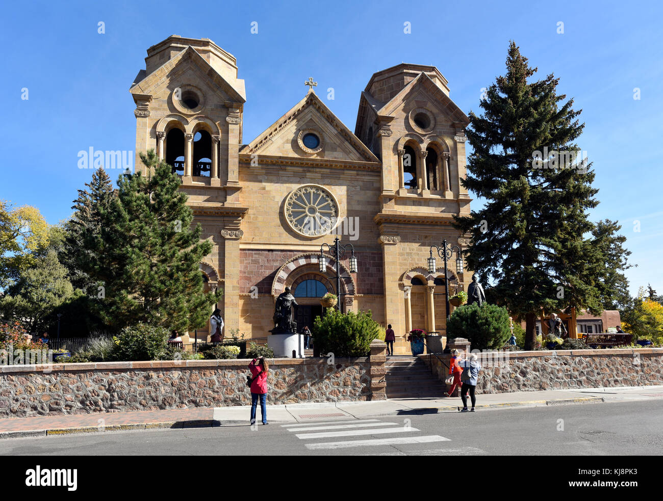 La Basilique Cathédrale de Saint François d'assise Banque D'Images