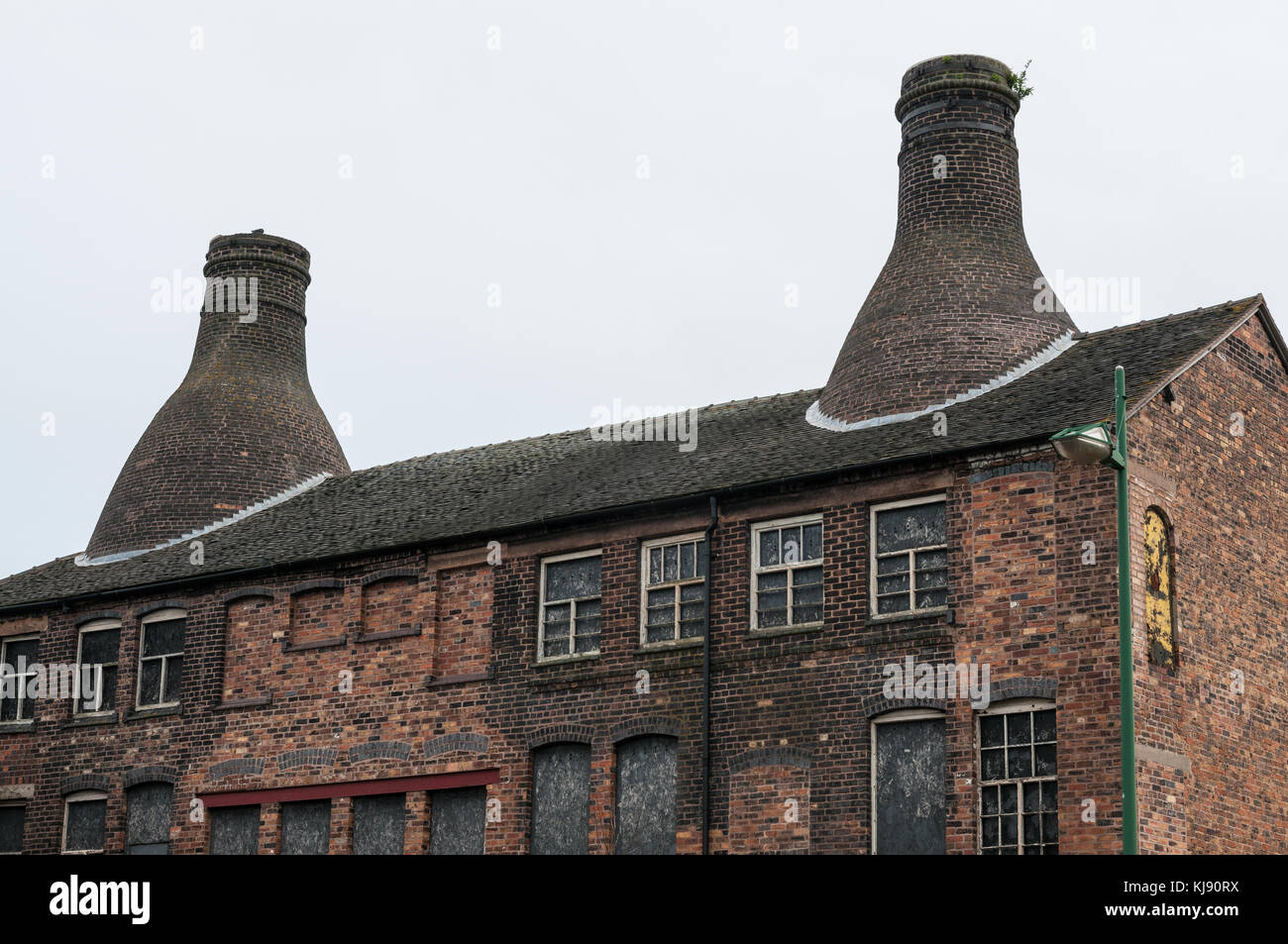 Une poterie abandonnée travaille à Stoke on Trent. Banque D'Images