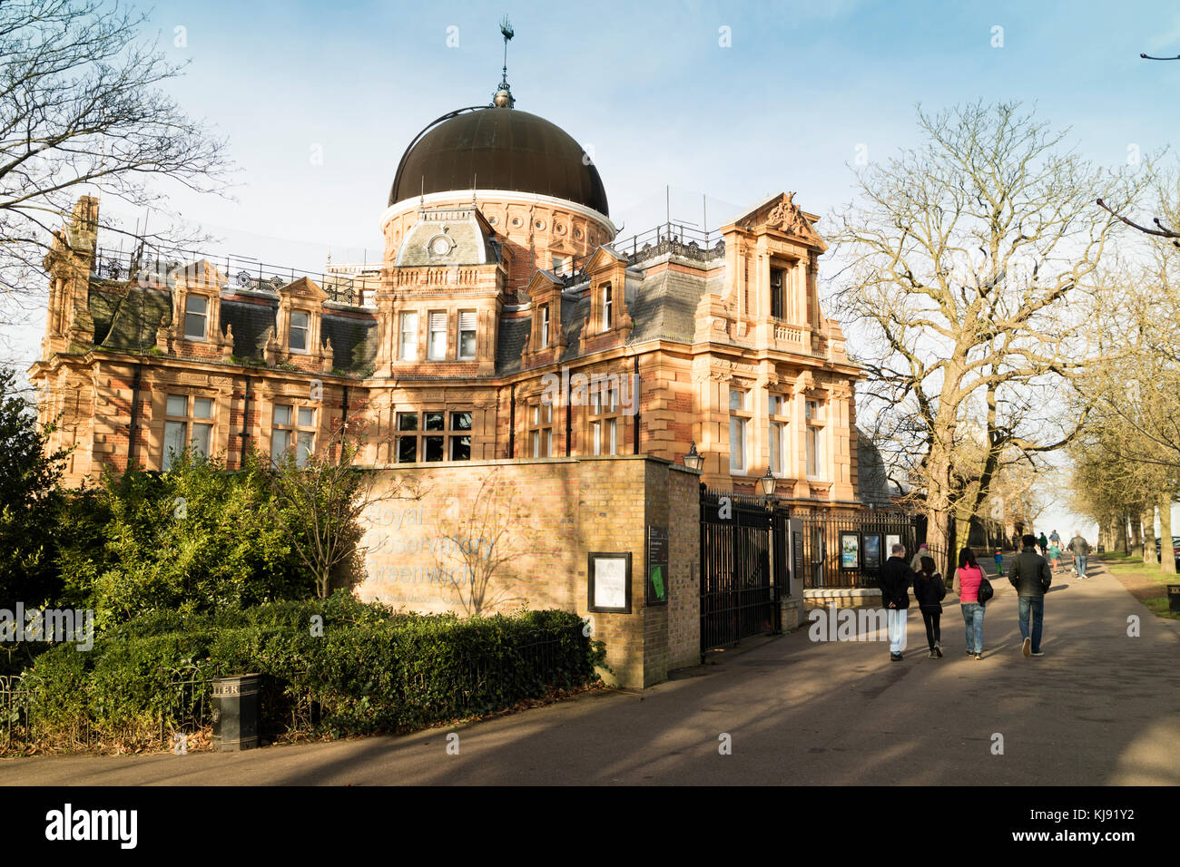 Le bâtiment de l'Observatoire royal de Greenwich à Blackheath, Londres Banque D'Images