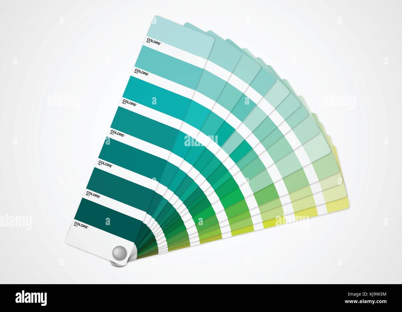 Vector illustration de plage verte Présentation Guide de couleurs Illustration de Vecteur