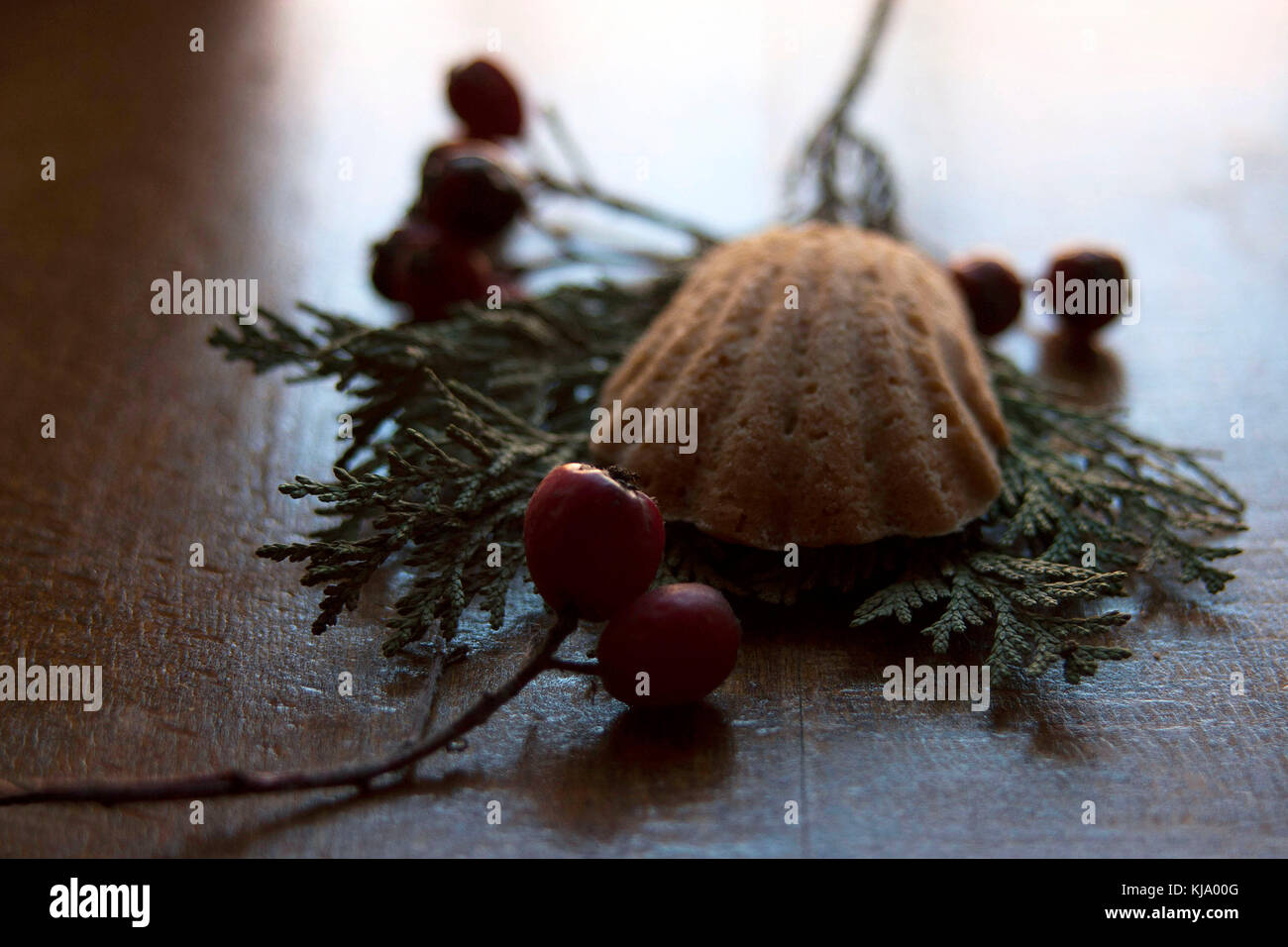 Sur la table des gâteaux au miel Banque D'Images